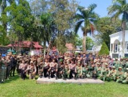 Pemerintah Kabupaten Barito Selatan Melaksanakan Apel Gelar Pasukan Pengamanan Pilkada Serentak 2024