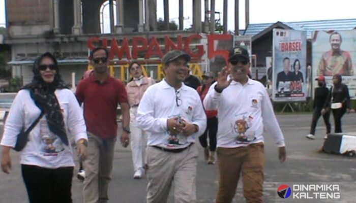 Ribuan Peserta Meriahkan Jalan Sehat KPU Barito Selatan Sosialisasikan Pilkada 2024