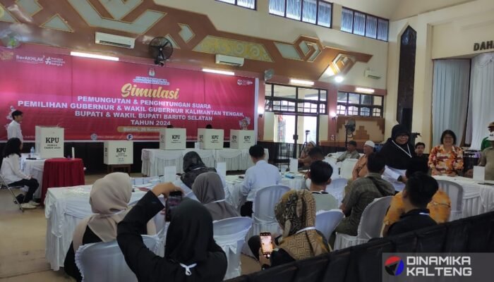 KPU Barsel Gelar Simulasi Pemungutan dan Perhitungan Suara untuk Pilkada 2024