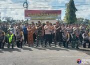 Polres Barsel Gelar Apel Pergeseran Pasukan Pilkada Serentak