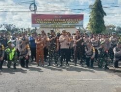 Polres Barsel Gelar Apel Pergeseran Pasukan Pilkada Serentak