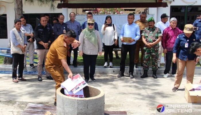 KPU Barito Selatan Musnahkan 1.153 Surat Suara Pilkada 2024