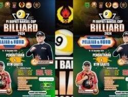 POBSI Barsel Gelar Pj Bupati Barsel Cup Billiard 2024 untuk Cari Bibit Muda Berbakat