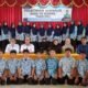Foto bersama peserta pelatihan jurnalistik "Back to School" tahun 2024 yang diselenggarakan oleh SMSI Barito Selatan di MTsN Barsel, diikuti siswa, dewan guru, dan narasumber (foto: DINAMIKA KALTENG/akhmad madani)