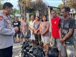 Polres Barsel Berikan Bantuan kepada Korban Kebakaran di Desa Mabuan