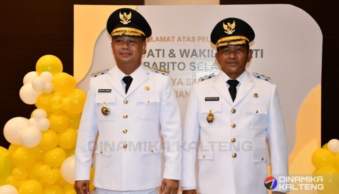 Eddy Raya Syamsuri dan Khristianto Yudha resmi dilantik menjadi Bupati dan Wakil Bupati Barito Selatan