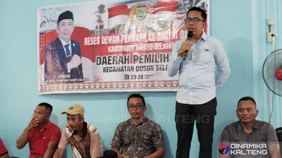 Wakil Ketua I DPRD Kabupaten Barito Selatan, Ideham (foto: DINAMIKA KALTENG/mas)