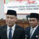 Bupati dan wakil bupati Barito Selatan, Eddy Raya Samsuri-Khristianto Yudha saat diwawancarai (foto: DINAMIKA KALTENG/HBI)