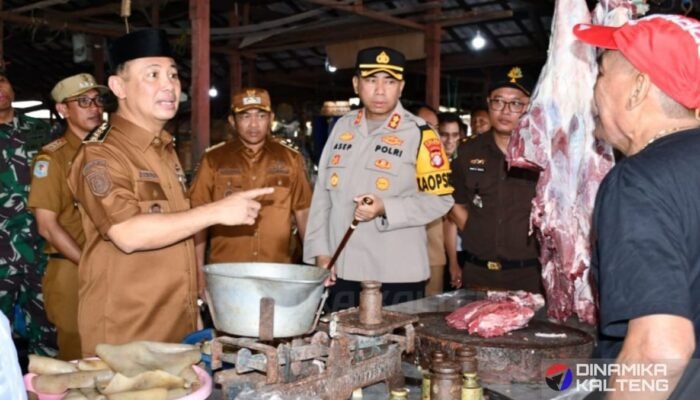 Bupati dan Wabup Barito Selatan Sidak Pasar Jelang Idul Fitri