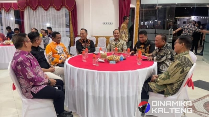 Suasana akrab antara jajaran Forkopimda dalam acara kenal pamit Kapolres Barito Selatan