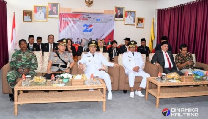 Bupati dan Wakil Bupati Barsel Ikuti Upacara HUT Otonomi Daerah ke-29 Secara Virtual