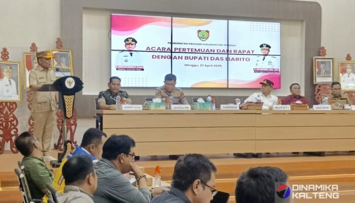 Gubernur Kalteng Pimpin Rapat Penanganan Banjir di DAS Barito