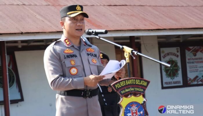Kapolres Barsel Pimpin Apel Gabungan Jaga Kamtibmas di Hari Buruh