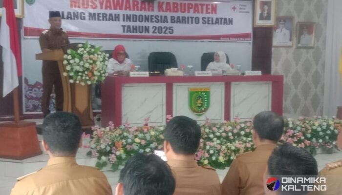 Bupati Barsel Hadiri Pelantikan Ketua dan Jajaran Pengurus PMI Barsel Masa Bhakti 2025–2030