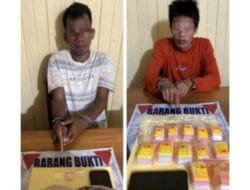 Polres Barsel Amankan Dua Pengedar Sabu di Gunung Bintang Awai