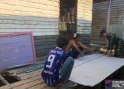 Tingkatkan Kesejahteraan, Satgas TMMD Ke-124 Kodim 1012/Buntok Rehab Rumah Warga Kurang Mampu
