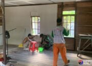 Peduli Tempat Ibadah, Satgas TMMD Ke-124 Kodim 1012/Buntok Rehab Mushola