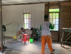 Peduli Tempat Ibadah, Satgas TMMD Ke-124 Kodim 1012/Buntok Rehab Mushola