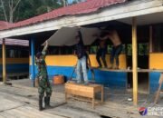 Rehab SDN 2 Karau Kuala, Satgas TMMD Kodim 1012/Buntok Dukung Akses Pendidikan Layak di Barito Selatan