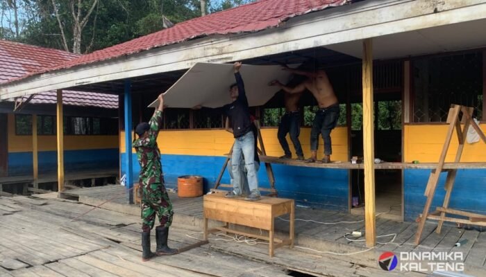 Rehab SDN 2 Karau Kuala, Satgas TMMD Kodim 1012/Buntok Dukung Akses Pendidikan Layak di Barito Selatan