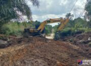 Gunakan Alat Berat, Satgas TMMD Ke-124 Kebut Pembukaan Jalan Baru di Desa Mungkur Baru