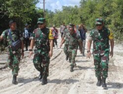 TNI AD Tinjau Progres TMMD ke-124 di Barito Selatan: Fokus Bangun Jalan dan Rehabilitasi Sekolah