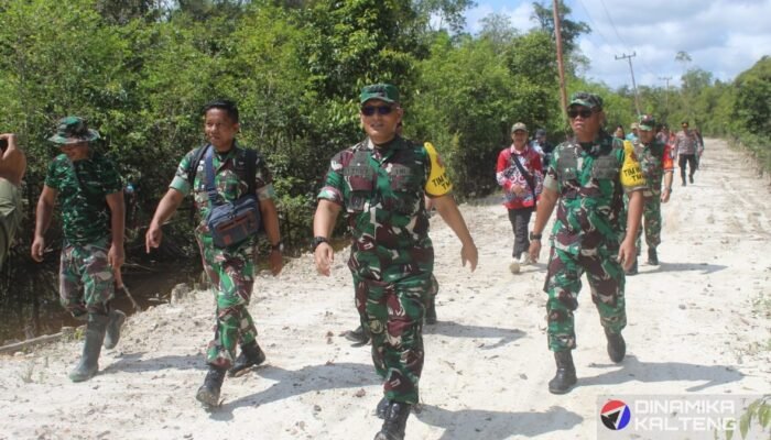 Tim Wasev TNI AD Tinjau Langsung Pelaksanaan TMMD ke-124 di Kodim 1012/Buntok