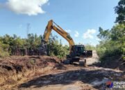 Satgas TMMD Ke-124 Maksimalkan Pembangunan Jalan di Barito Selatan dengan Alat Berat