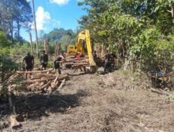 Satgas TMMD Ke-124 Kebut Pembangunan Jalan Menuju Desa Talio