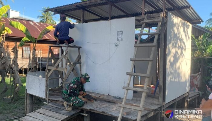 Tak Kenal Lelah, Satgas TMMD Ke-124 Genjot Rehab RTLH di Barito Selatan