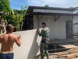 Satgas TMMD ke-124 Kodim 1012/Buntok Rehabilitasi Rumah Warga di Barito Selatan