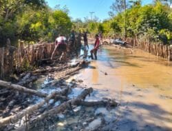 Satgas TMMD Ke-124 Hadapi Tantangan Medan, Pembangunan Jalan di Desa Talio Tetap Berlanjut