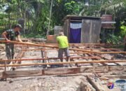 Harapan Baru di Barito Selatan, Satgas TMMD Kodim 1012/Buntok Bedah Rumah Warga