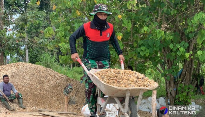 Arco, Alat Andalan Satgas TMMD Kodim 1012/Buntok Angkut Material di Medan Berat