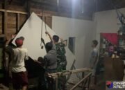 Terus Pacu Pembangunan RTLH, Satgas TMMD Reguler Ke-124 Kodim 1012/Buntok Lembur Hingga Malam