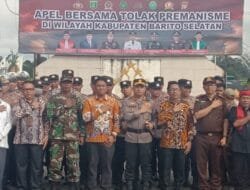 Apel Bersama di Buntok, Polres Barsel Gaungkan Tolak Premanisme