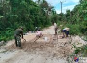 Percepat Sasaran Fisik, Satgas TMMD Kejar Pembangunan Jembatan di Barito Selatan