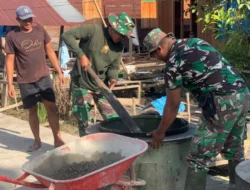 Pembuatan Cincin Sumur Gali di Desa Talio, Satgas TMMD Kodim 1012/Buntok Dukung Kebutuhan Air Bersih Warga