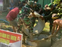 Berselimut Terik, Satgas TMMD Reguler Ke-124 Lanjutkan Pengerjaan Sumur Galian di Barito Selatan
