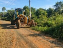 Semangat Tak Pernah Surut, Satgas TMMD Kejar Pengerjaan Jalan Penghubung di Barito Selatan