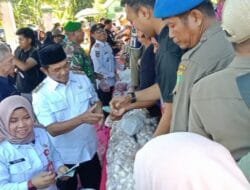 Wabup Barsel Membuka Gerakan Pangan Murah