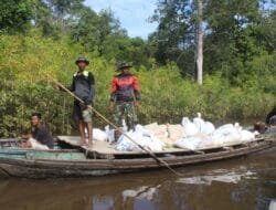 Perahu Kelotok Menjadi Armada Andalan TMMD Ke 124 Tahun 2025 Kodim 1012/Buntok