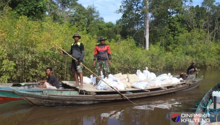 Perahu Kelotok Menjadi Armada Andalan TMMD Ke 124 Tahun 2025 Kodim 1012/Buntok