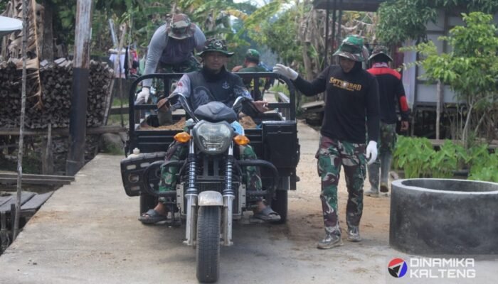 Adanya Alat Angkut Tossa, Satgas TMMD Kodim 1012/Buntok Terbantu Capai Target Pembangunan