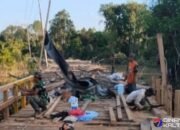 Pembangunan Jembatan TMMD di Desa Talio Disambut Antusias Warga