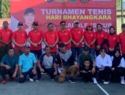 Ketua DPRD Barsel Hadiri Pembukaan Turnamen Tenis Kapolres Cup