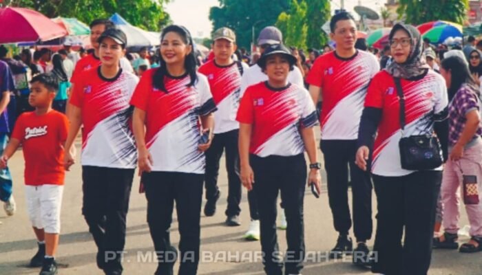 Kepala Dinas PUPR Ita Minarni yang Juga Selaku Plh Sekda Barsel Hadiri Rangkaian HUT Bhayangkara Ke 79