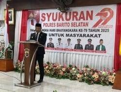 Bupati dan Wabup Barsel Hadiri Upacara HUT Bhayangkara ke-79, Dukung Polri Semakin Humanis