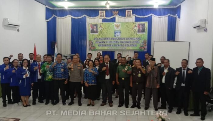 Pelantikan Pengurus DPD Bamagnas Barsel Periode 2025-2028 Digelar di Aula Kemenag