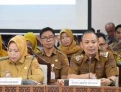 Bupati Eddy Raya Hadiri Rakor Evaluasi Anggaran Triwulan II se-Kalteng